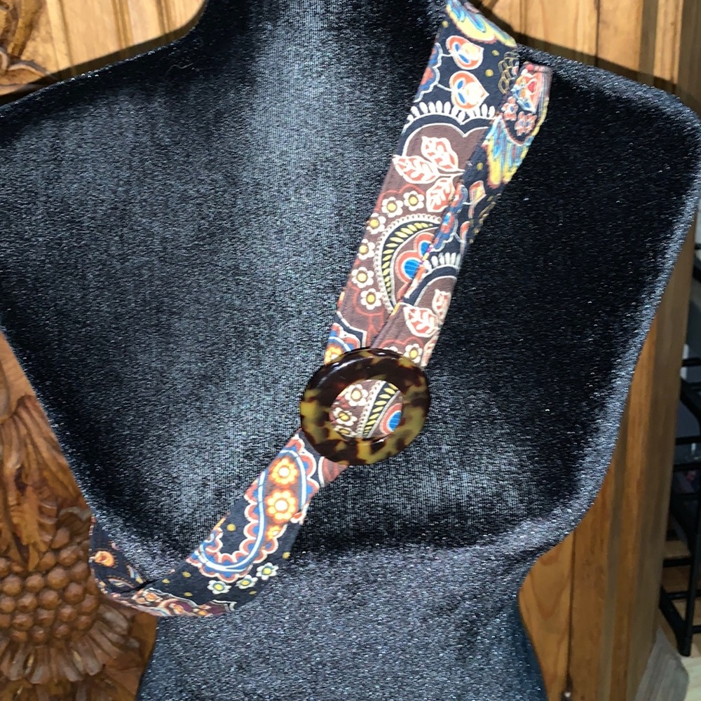 EUC Vera Bradley retired brown print belt